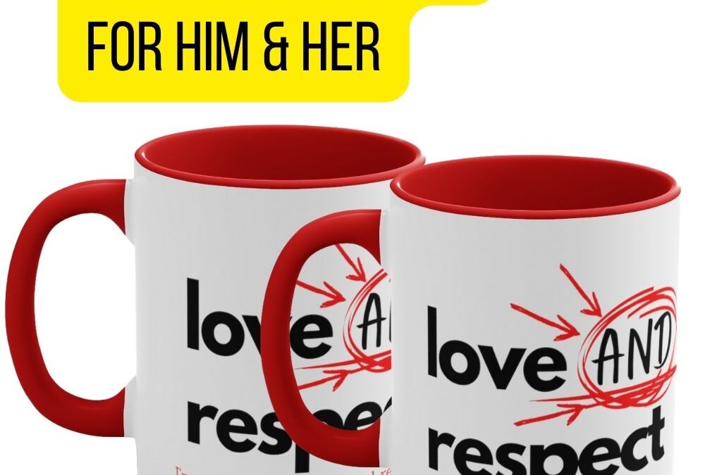 His & Hers Love and Respect Ceramic Mugs