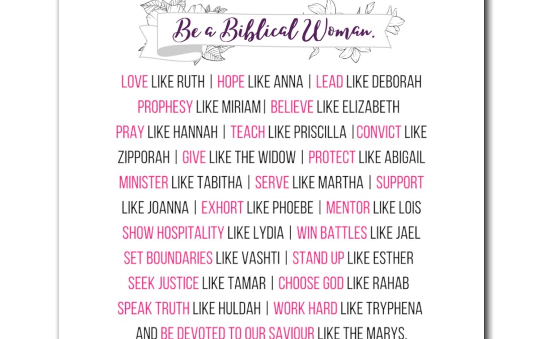Be a Biblical Woman Magnets