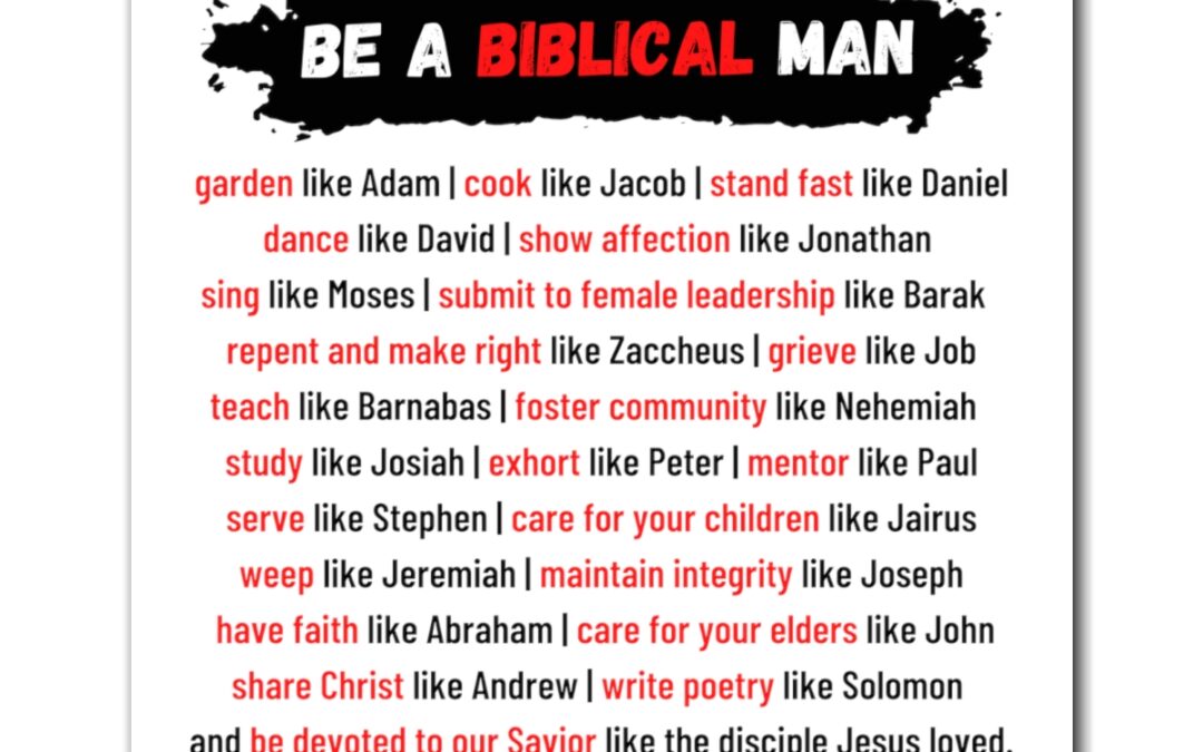 Be A Biblical Man Magnets