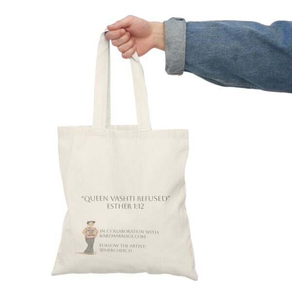 “Esther 1:12 Woman” Tote Bag - Image 4