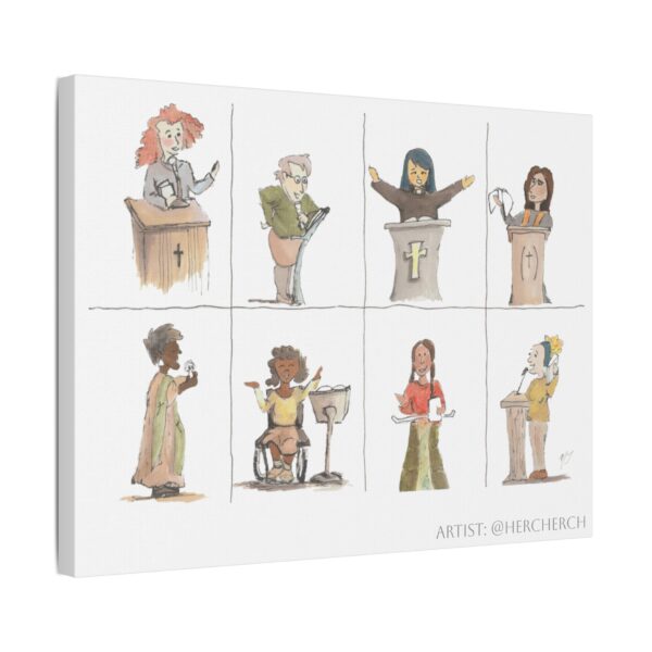 “Women Preaching” Canvas Wall Print - Image 2