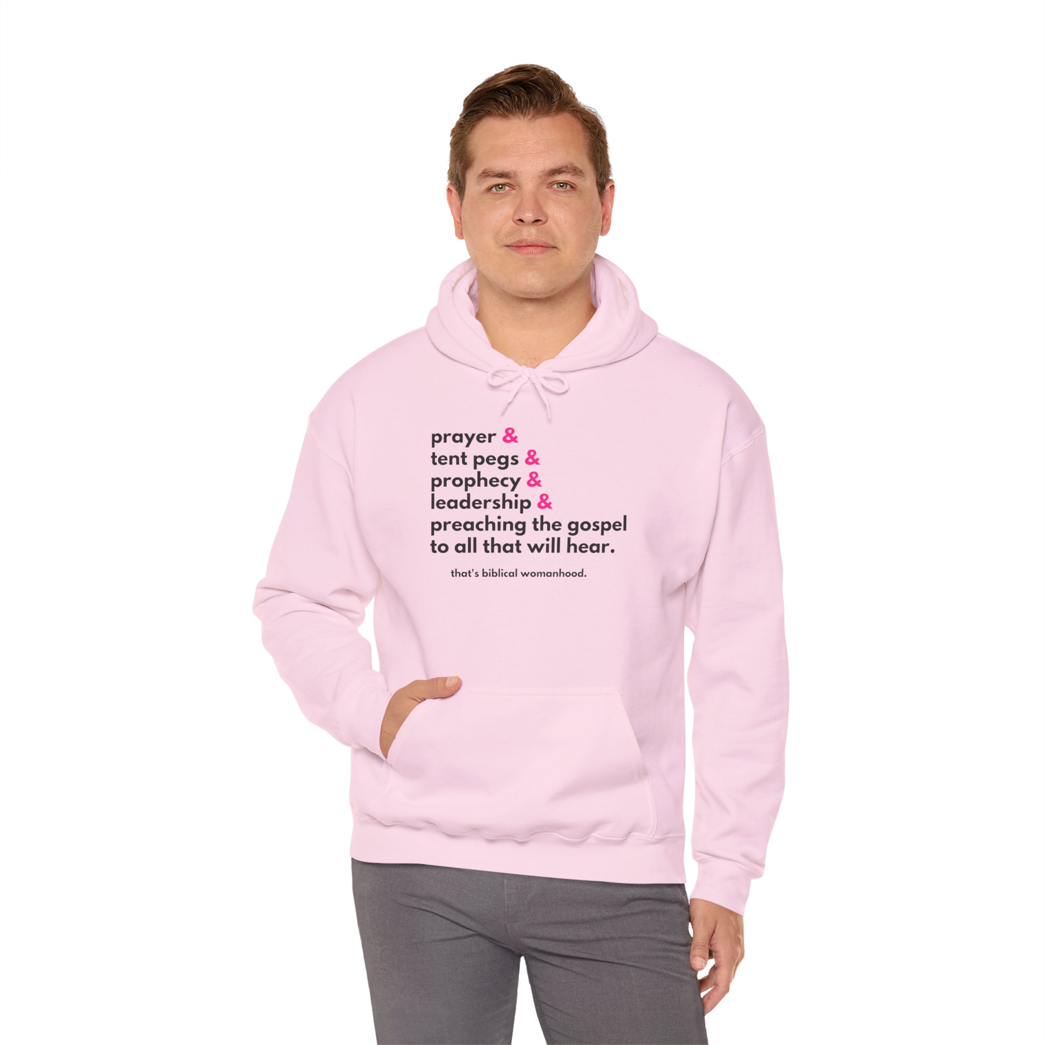 “Prayer and Tent Pegs” Unisex Hoodie - Image 2
