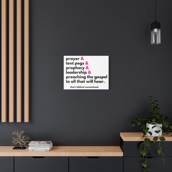 Prayer and Tent Pegs Canvas Wall Print - Image 4