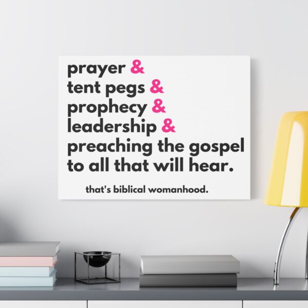 Prayer and Tent Pegs Canvas Wall Print - Image 3