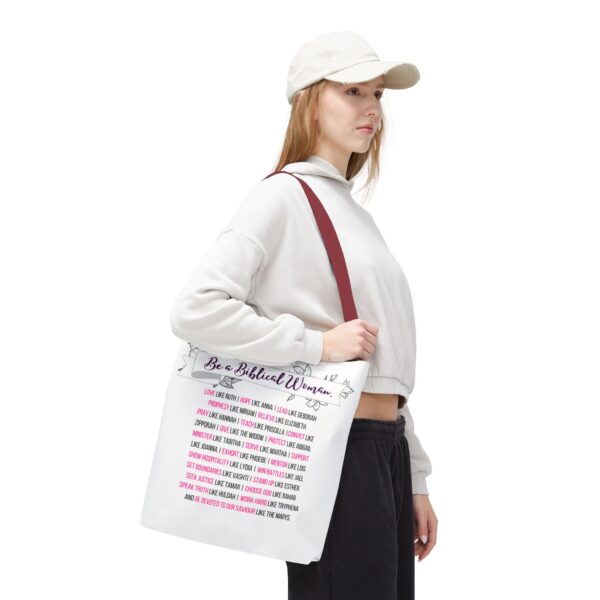 “Be A Biblical Woman” Tote Bag - Image 3