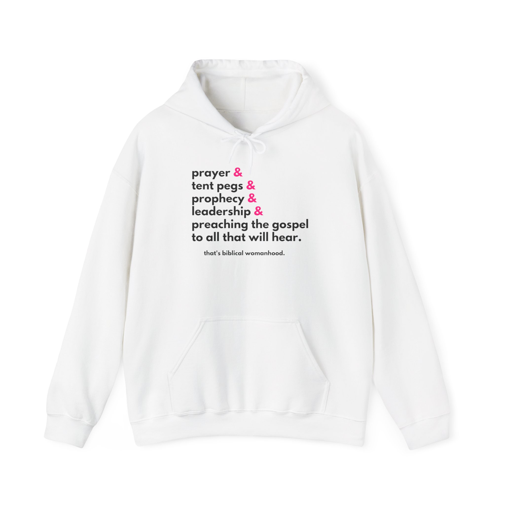 “Prayer and Tent Pegs” Unisex Hoodie