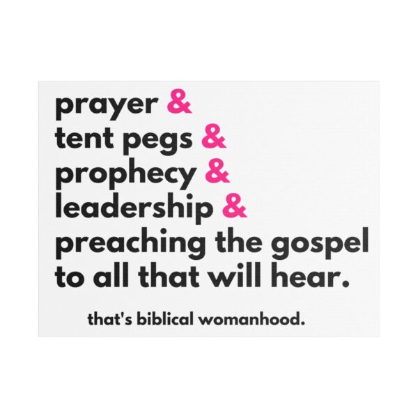 Prayer and Tent Pegs Canvas Wall Print