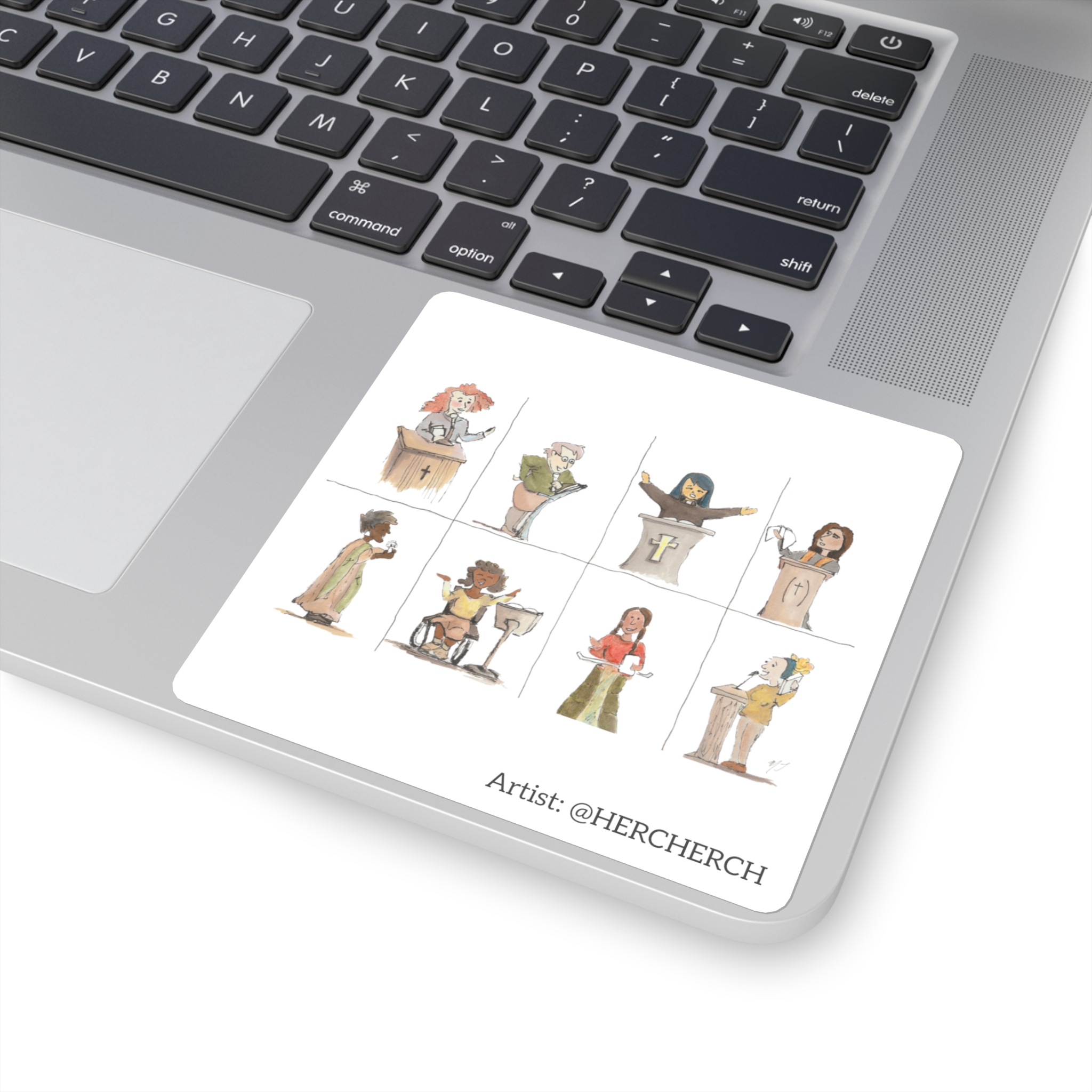 “Women Preaching” Sticker - Image 4