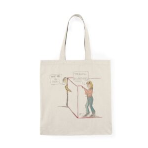 “Drawing Boundaries” Natural Tote Bag