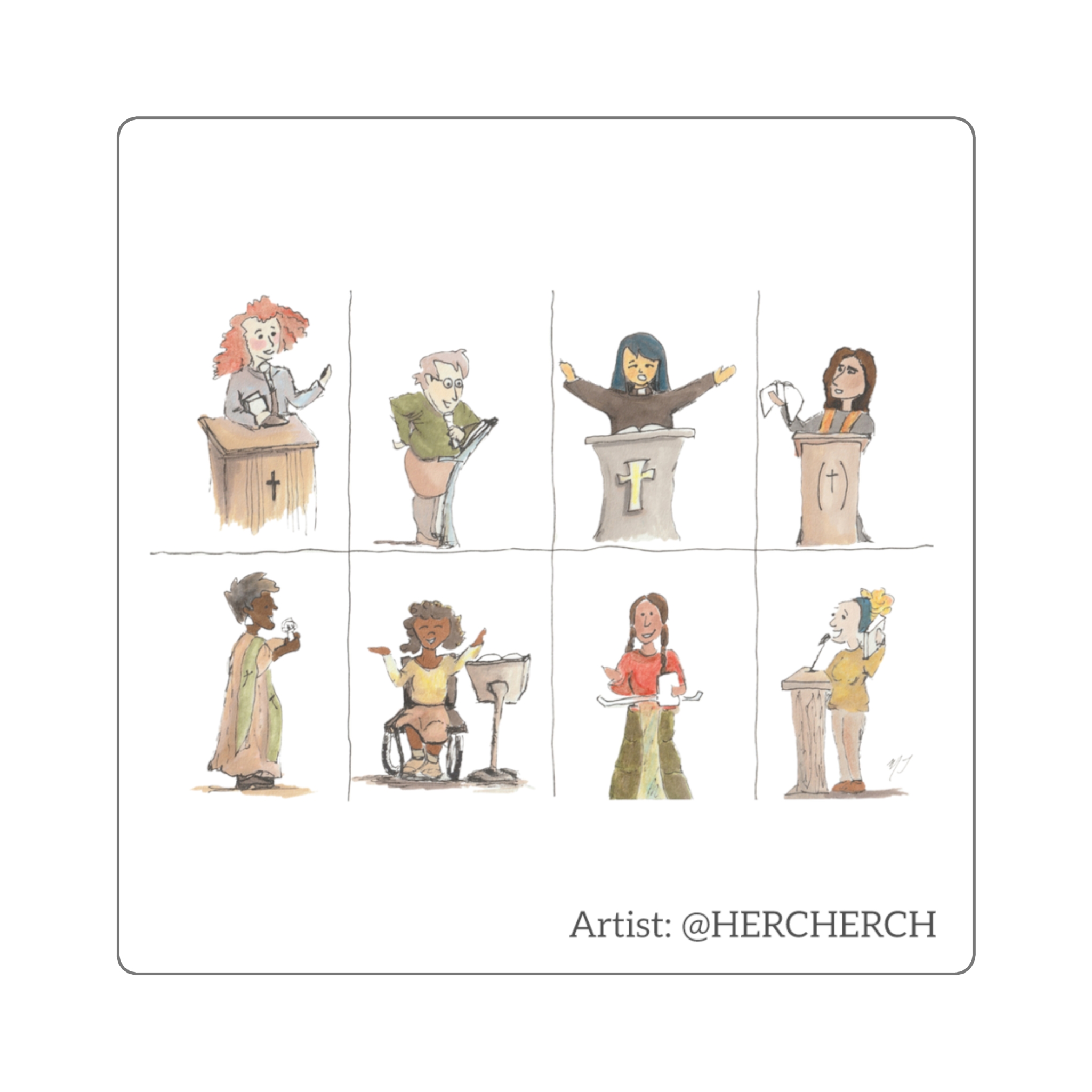 “Women Preaching” Sticker