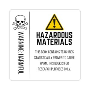 Hazardous Materials Square Stickers