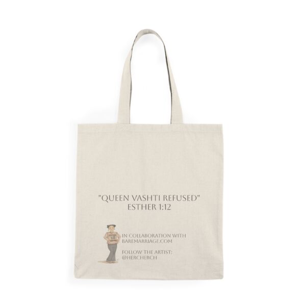 “Esther 1:12 Woman” Tote Bag - Image 2