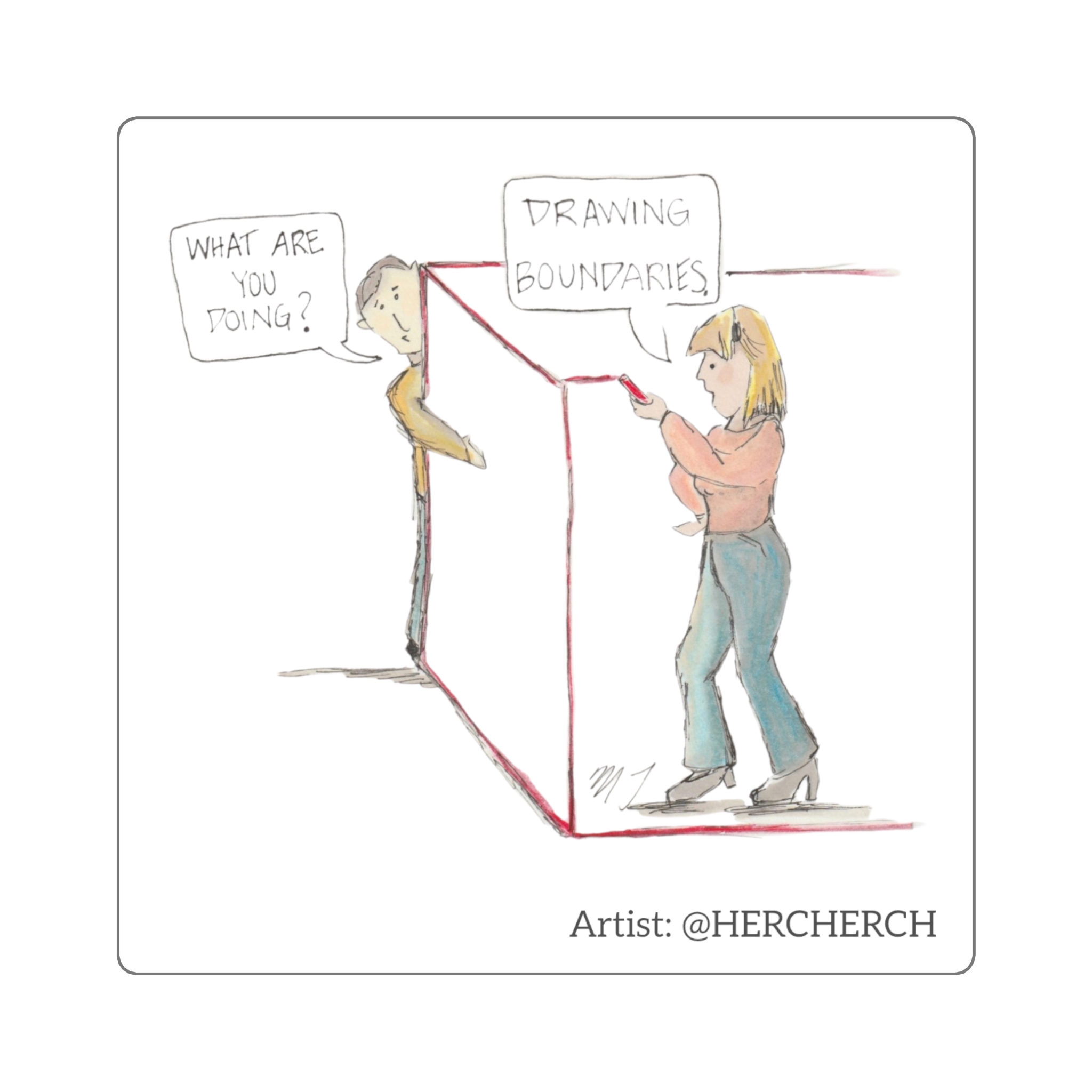 “Drawing Boundaries” Stickers - Image 3