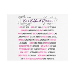 “Be A Biblical Woman” Canvas Wall Print
