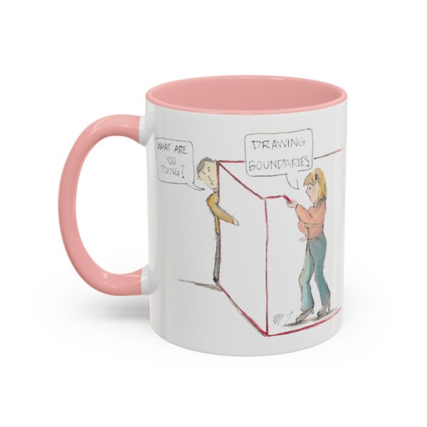 "Drawing Boundaries" Ceramic Coffee Mug - Image 7