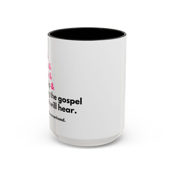 "Prayer and Tent Pegs" Coffee Mug - Image 9