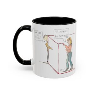 "Drawing Boundaries" Ceramic Coffee Mug