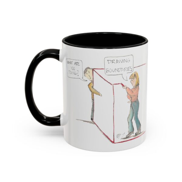 "Drawing Boundaries" Ceramic Coffee Mug