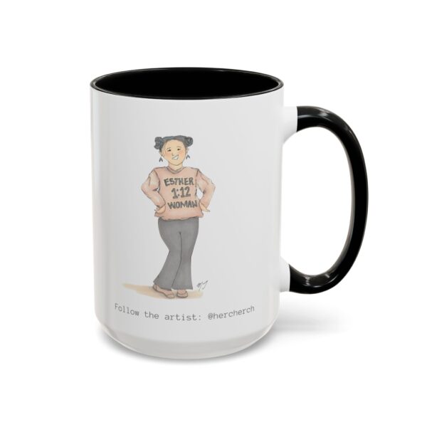 "Esther 1:12 Woman" Ceramic Coffee Mug - Image 10